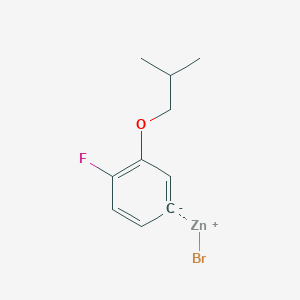 molecular formula C10H12BrFOZn B14884023 (4-Fluoro-3-i-butyloxyphenyl)Zinc bromide 