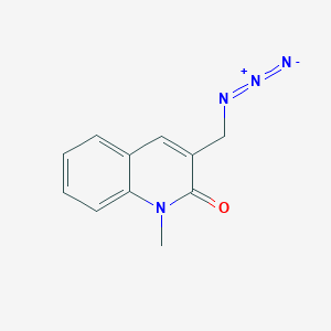 molecular formula C11H10N4O B1488403 3-(叠氮甲基)-1-甲基喹啉-2-酮 CAS No. 1803609-69-9