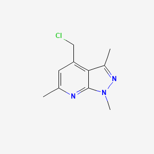 4-(chloromethyl)-1,3,6-trimethyl-1H-pyrazolo[3,4-b]pyridine