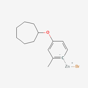 4-Cycloheptyloxy-2-methylphenylZinc bromide