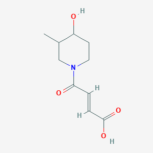 (E)-4-(4-hydroxy-3-methylpiperidin-1-yl)-4-oxobut-2-enoic acid