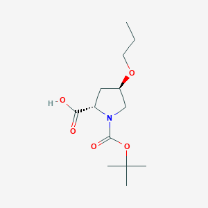 molecular formula C13H23NO5 B14884109 (4R)-1-Boc-4-propoxy-L-proline 