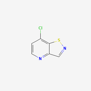 molecular formula C6H3ClN2S B14884137 7-Chloroisothiazolo[4,5-b]pyridine 