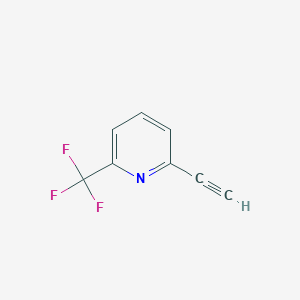 molecular formula C8H4F3N B1488414 2-Ethynyl-6-(trifluoromethyl)pyridine CAS No. 1211580-81-2