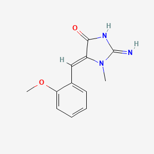 (5Z)-2-imino-5-[(2-methoxyphenyl)methylidene]-1-methylimidazolidin-4-one