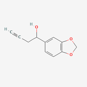 1-(Benzo[d][1,3]dioxol-5-yl)but-3-yn-1-ol