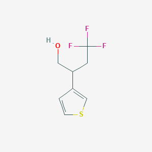 4,4,4-Trifluoro-2-(thiophen-3-yl)butan-1-ol