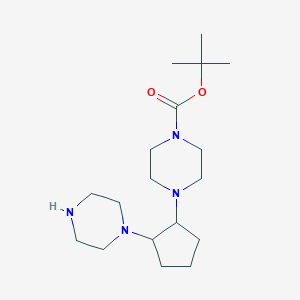 Tert-butyl 4-(2-(piperazin-1-yl)cyclopentyl)piperazine-1-carboxylate