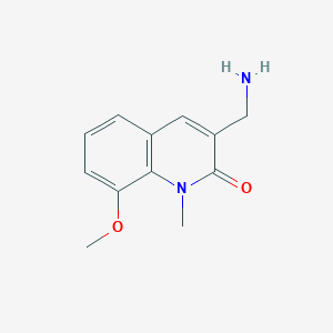 3-(aminomethyl)-8-methoxy-1-methylquinolin-2(1H)-one