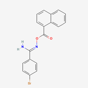 4-bromo-N'-[(naphthalen-1-ylcarbonyl)oxy]benzenecarboximidamide