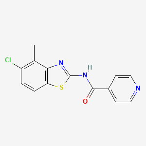 molecular formula C14H10ClN3OS B14884221 N-(5-chloro-4-methylbenzo[d]thiazol-2-yl)isonicotinamide 