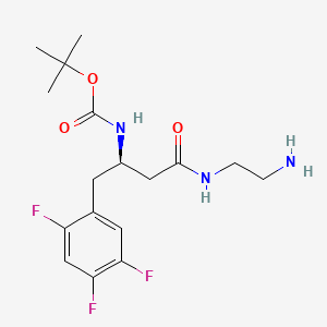 molecular formula C17H24F3N3O3 B14884225 tert-Butyl (R)-(4-((2-aminoethyl)amino)-4-oxo-1-(2,4,5-trifluorophenyl)butan-2-yl)carbamate 