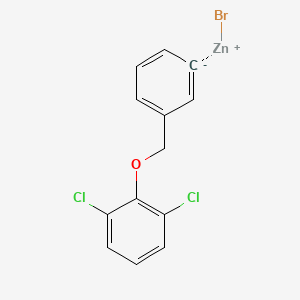 molecular formula C13H9BrCl2OZn B14884230 3-(2,6-Dichlorophenoxymethyl)phenylZinc bromide 