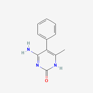 molecular formula C11H11N3O B14884232 6-amino-4-methyl-5-phenylpyrimidin-2(1H)-one 