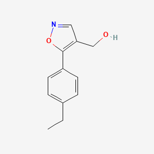 molecular formula C12H13NO2 B1488427 (5-(4-Ethylphenyl)isoxazol-4-yl)methanol CAS No. 2092628-49-2