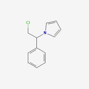 molecular formula C12H12ClN B14884292 1-(2-chloro-1-phenylethyl)-1H-pyrrole 