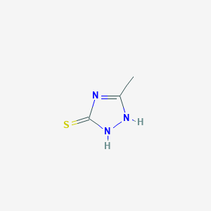 molecular formula C3H5N3S B148843 5-甲基-4H-1,2,4-三唑-3-硫醇 CAS No. 7271-44-5