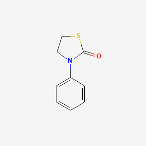 molecular formula C9H9NOS B14884353 3-Phenyl-1,3-thiazolidin-2-one 