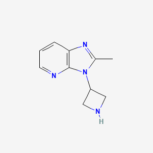 molecular formula C10H12N4 B1488437 3-(azetidin-3-yl)-2-methyl-3H-imidazo[4,5-b]pyridine CAS No. 2097945-83-8