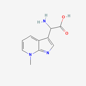 2-amino-2-(7-methyl-7H-pyrrolo[2,3-b]pyridin-3-yl)acetic acid