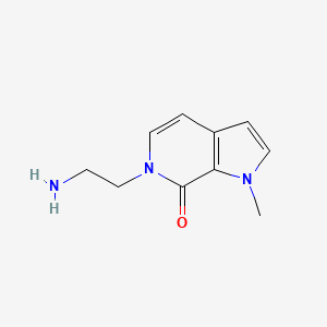 molecular formula C10H13N3O B1488440 6-(2-aminoethyl)-1-methyl-1,6-dihydro-7H-pyrrolo[2,3-c]pyridin-7-one CAS No. 2092797-62-9