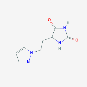 5-(2-(1H-pyrazol-1-yl)ethyl)imidazolidine-2,4-dione