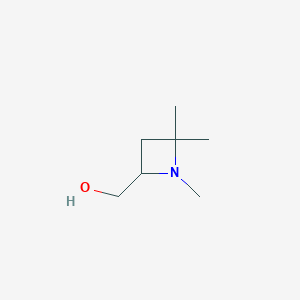 molecular formula C7H15NO B14884406 (1,4,4-Trimethylazetidin-2-yl)methanol 