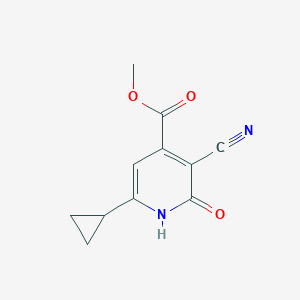 Methyl 3-cyano-6-cyclopropyl-2-oxo-1,2-dihydropyridine-4-carboxylate