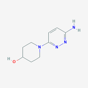 molecular formula C9H14N4O B1488445 1-(6-Aminopyridazin-3-yl)piperidin-4-ol CAS No. 1592603-84-3