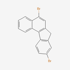 molecular formula C17H10Br2 B14884482 5,9-dibromo-7H-benzo[c]fluorene 