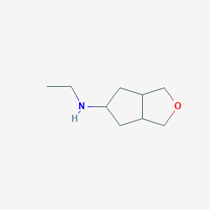 molecular formula C9H17NO B14884484 N-ethylhexahydro-1H-cyclopenta[c]furan-5-amine 