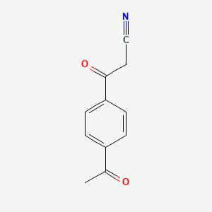 molecular formula C11H9NO2 B14884500 3-(4-Acetylphenyl)-3-oxopropanenitrile 