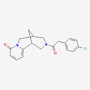 molecular formula C19H19ClN2O2 B14884511 3-(2-(4-chlorophenyl)acetyl)-3,4,5,6-tetrahydro-1H-1,5-methanopyrido[1,2-a][1,5]diazocin-8(2H)-one 