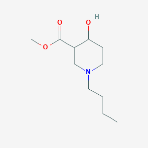 molecular formula C11H21NO3 B1488452 Methyl 1-butyl-4-hydroxypiperidine-3-carboxylate CAS No. 2098097-13-1