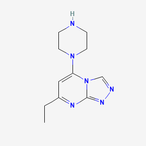 7-Ethyl-5-(piperazin-1-yl)-[1,2,4]triazolo[4,3-a]pyrimidine