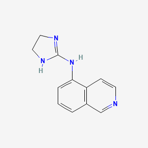 molecular formula C12H12N4 B14884550 (4,5-dihydro-1H-imidazol-2-yl)-isoquinolin-5-yl-amine 