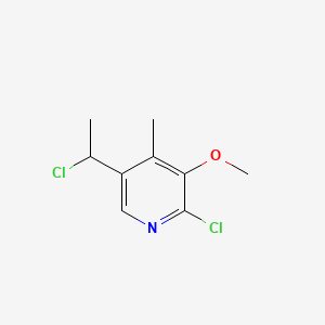 2-Chloro-5-(1-chloroethyl)-3-methoxy-4-methylpyridine