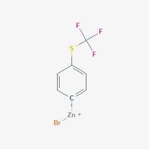 (4-(Trifluoromethylthio)phenyl)Zinc bromide