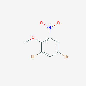 molecular formula C7H5Br2NO3 B14884591 1,5-Dibromo-2-methoxy-3-nitrobenzene 