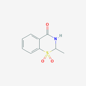 molecular formula C9H9NO3S B14884599 2-Methyl-2H-benzo[e][1,3]thiazin-4(3H)-one 1,1-dioxide 