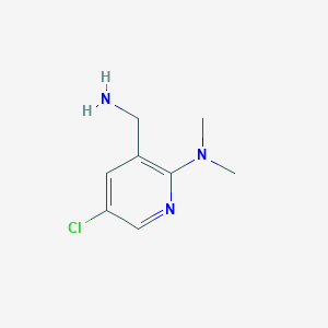 3-(aminomethyl)-5-chloro-N,N-dimethylpyridin-2-amine