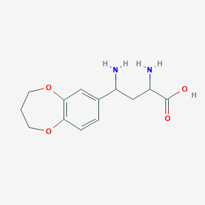 2,4-diamino-4-(3,4-dihydro-2H-benzo[b][1,4]dioxepin-7-yl)butanoic acid