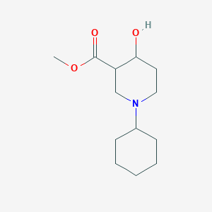 Methyl 1-cyclohexyl-4-hydroxypiperidine-3-carboxylate