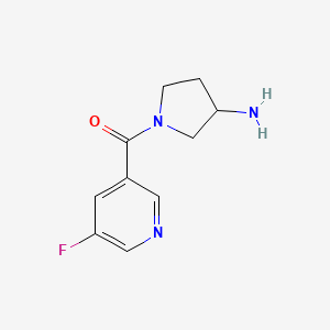 (3-Aminopyrrolidin-1-yl)(5-fluoropyridin-3-yl)methanone