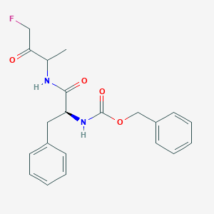 molecular formula C₂₁H₂₃FN₂O₄ B148847 Z-苯丙氨酸-DL-丙氨酸-氟甲基酮 CAS No. 197855-65-5