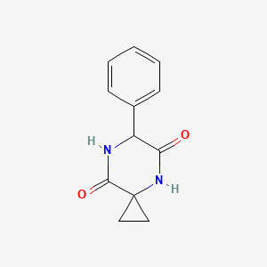 molecular formula C12H12N2O2 B14884723 6-Phenyl-4,7-diazaspiro[2.5]octane-5,8-dione 