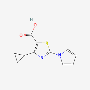 4-cyclopropyl-2-(1H-pyrrol-1-yl)thiazole-5-carboxylic acid