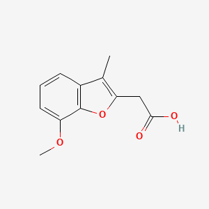 2-(7-Methoxy-3-methylbenzofuran-2-yl)acetic acid