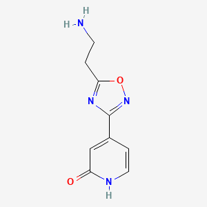 4-(5-(2-aminoethyl)-1,2,4-oxadiazol-3-yl)pyridin-2(1H)-one
