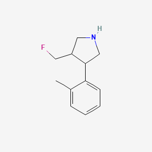 3-(Fluoromethyl)-4-(o-tolyl)pyrrolidine